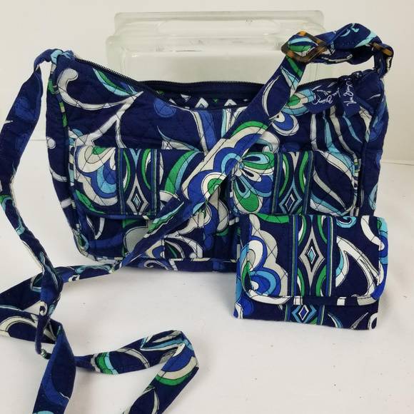 Vera Bradley Mediterranean Crossbody & Wallet - Picture 1 of 8